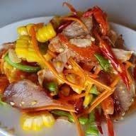 ตำข้าวโพดคอหมูย่าง