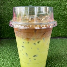 ชาเขียวใส่ช๊อตกาแฟ