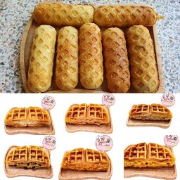 ขนมวาฟเฟิลไส้ทะลัก-คุณแม่ริชชี่ สายไหม