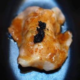หมูสันคอหม่าล่าไข่กุ้ง