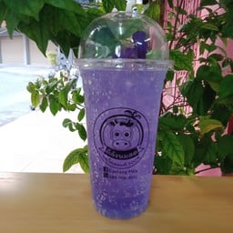 อัญชันน้ำผึ้งมะนาวโซดาปั่น