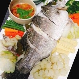 ปากระพงนึ่งเเจ่ว