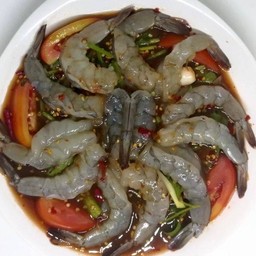 ยำกุ้งสดน้ำปลาร้า