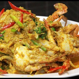 ปูม้าผัดผงกะหรี่