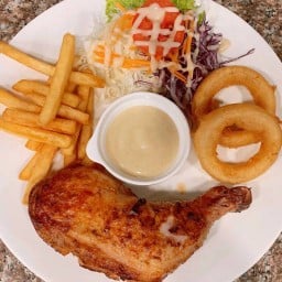 ตามสั่ง อาหารจานเดียว สเต็กลุงใหญ่ อุดมสุขมาร์เก็ตเซ็นเตอร์ ตามสั่ง 59 บาท