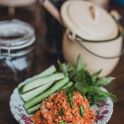 ปลาร้าสับผัดไข่