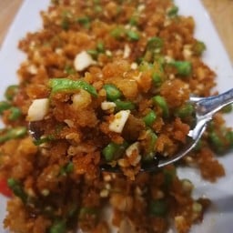 ปลาดุกฟูผัดไข่เค็ม