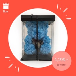 Teddy Roses , blue