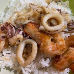 ทะเล น้ำมันหอย ราดข้าว