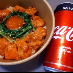 [อร่อยซ่ากับโค้ก] ข้าวไจแอนท์ส ชิก ไข่ดอง กับ โค้กกระป๋อง