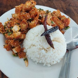 เซ็ตC ข้าวหน้าไก่ยำ สุดแซ่บ
