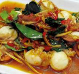 หอยเชลล์ผัดฉ่า