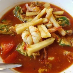 แกงส้มไข่ชะอม กุ้ง