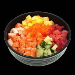 ข้าวหน้าปลาดิบรวม