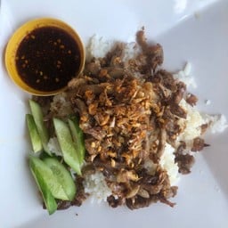 ข้าวเป็ดทอดกระเทียม