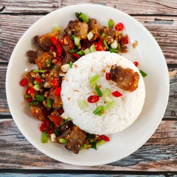 ข้าวราดผัดพริกเกลือ ปรับสูตรใหม่อร่อยเด็ดยิ่งขึ้น