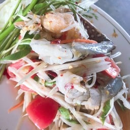 ตำปูม้าดอง+กุ้งสด