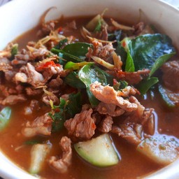 ข้าวไข่เจียว+แกงป่าเนื้อ