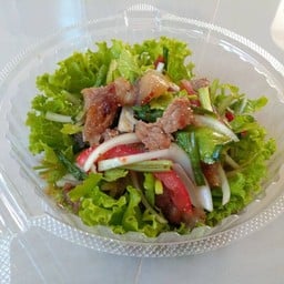 บะหมีหมูทอดร้านมันดี