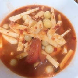 แกงส้มยอดมะพร้าว ไข่ปลาริวกริว