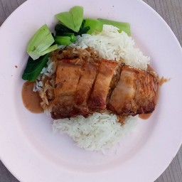 ข้าวหมูกรอบ