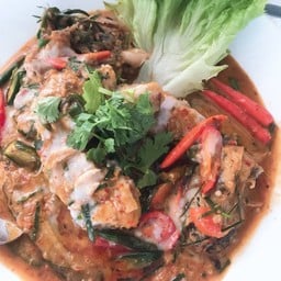 ฉู่ฉี่ปลาเนื้ออ่อนสด (ไม่ทอด)