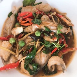 ปลาคังผัดฉ่า