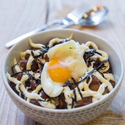 ข้าวหน้าหมูตุ๋น ไข่ออนเซ็น