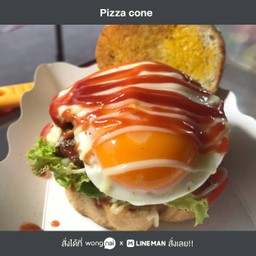 เบอร์เกอร์เนื้อไข่