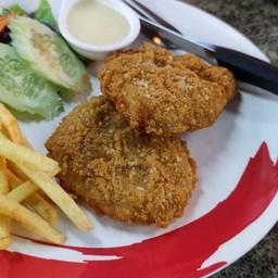 สเต็กไก่กรอบ