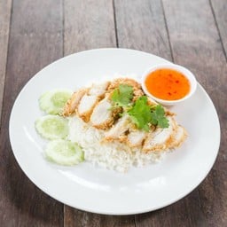 ข้าวมันไก่ทอด