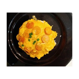 ข้าวไข่ข้นไส้กรอกไก่.