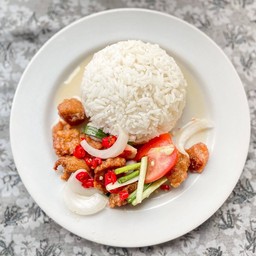 ข้าวยำไก่คาราเกะ