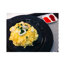 ข้าวไข่ข้นปลาหมึก🍳🐙