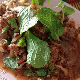 ลาบเนื้อสุก