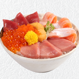 ข้าวหน้าปลาดิบรวม