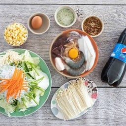 หมูกะทะชุดกลาง