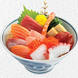 ข้าวหน้าปลาดิบรวม