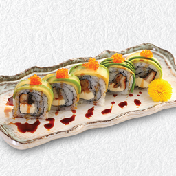 ข้าวห่อครีมชีสอะโวคาโด้โรยไข่กุ้ง