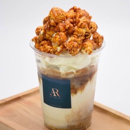 เครื่องดื่มพิเศษ คาราเมล ป๊อปคอร์น กาแฟ เอสเพรสโซ่ ปั่น