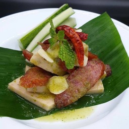 Spicy Vietnamese Pork Sausage + Chinese Sausage Salad