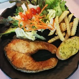สเต็กแซลม่อนย่าง