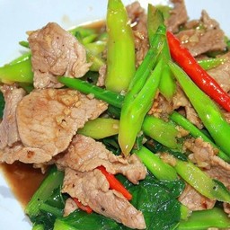 ข้าวราด ผัดคะน้า