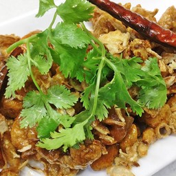 ข้าวไก่กรอบซอสมะขาม