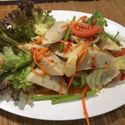 ยำหมูยอใส่น้ำปลาร้า