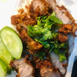 ข้าวหมูทอด