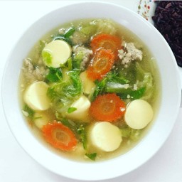 ต้มจืดหมูเต้าหู้ไข่