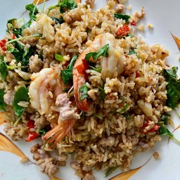 ผัดกะเพรา+ข้าว