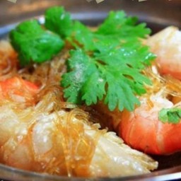 กุ้งแม่น้ำ อบวุ้นเส้น