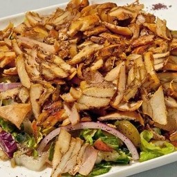 MIX SALAD WITH CHICKEN SHAWARMA